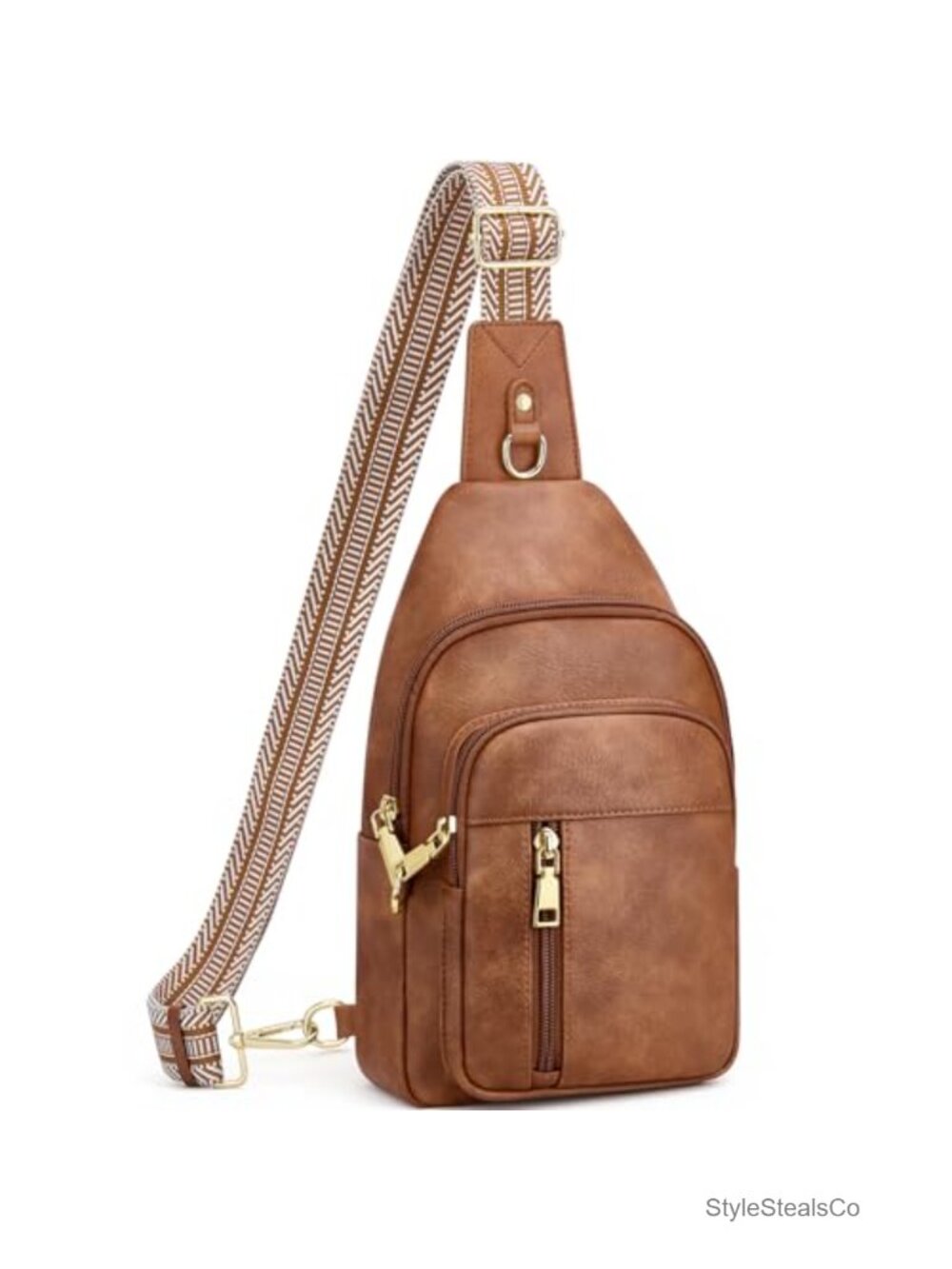 Faux Leather Anti Theft Crossbody Sling Bag RFID Travel Purse